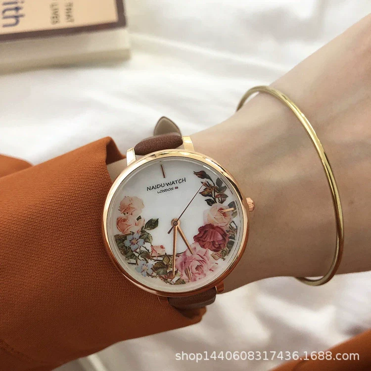 Wholesale Retro Fashion Simple Quartz Watch For Men And Women Silicone Case Imitation Leather Strap Round Dial - Image 6