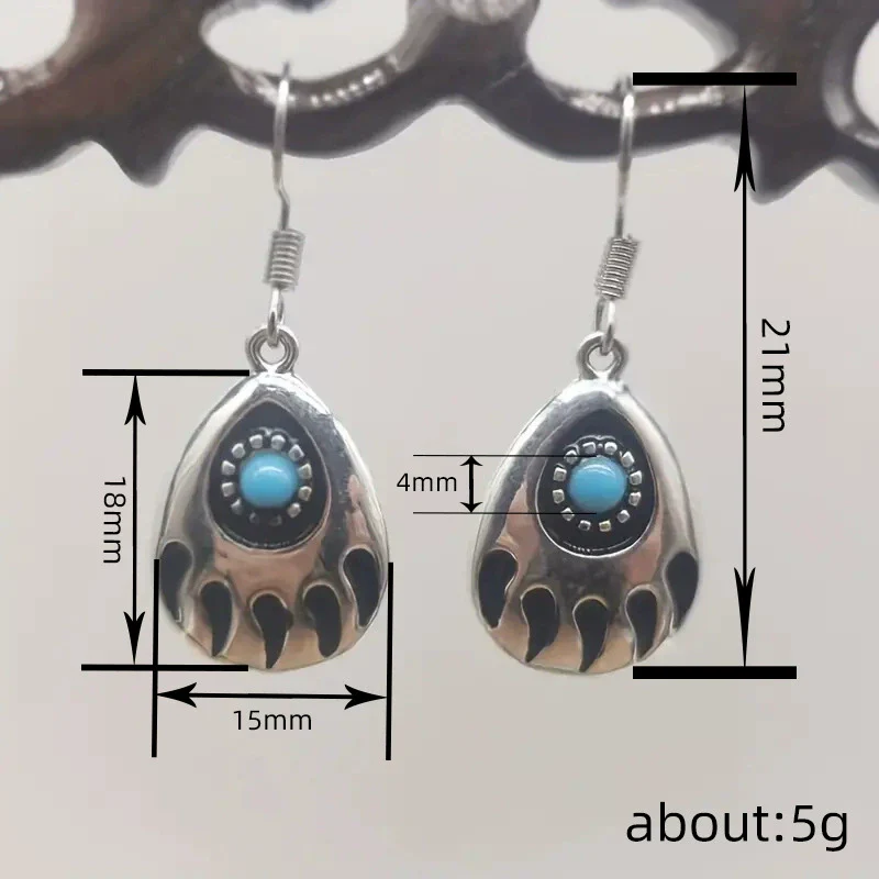 Wholesale Retro Maillard Style Alloy Earrings With Geometric And Drop Shape Design - Image 4