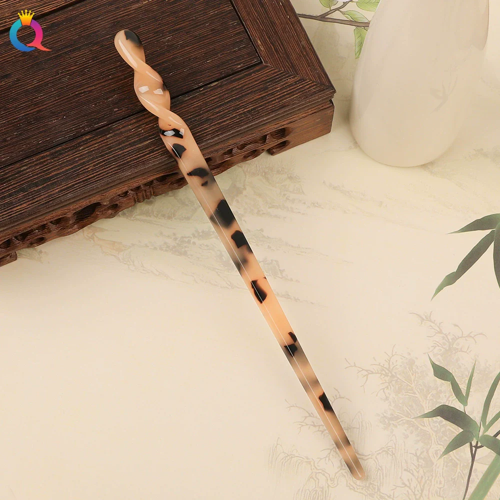 Wholesale Retro Style Marble Acetic Acid Plate Rhombus Hairpin For Women Hair Accessories - Image 11