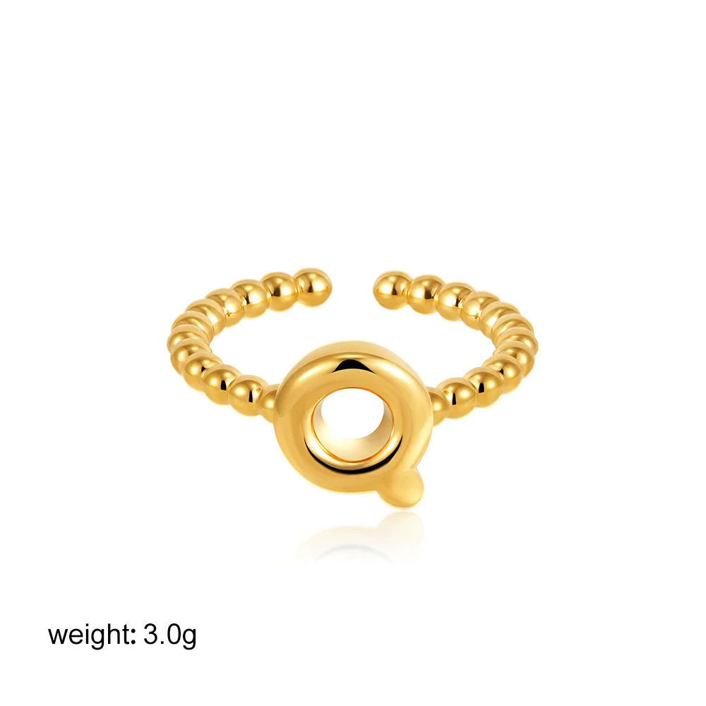 Wholesale Ring Copper Electroplated English Letter Jewelry - Image 22