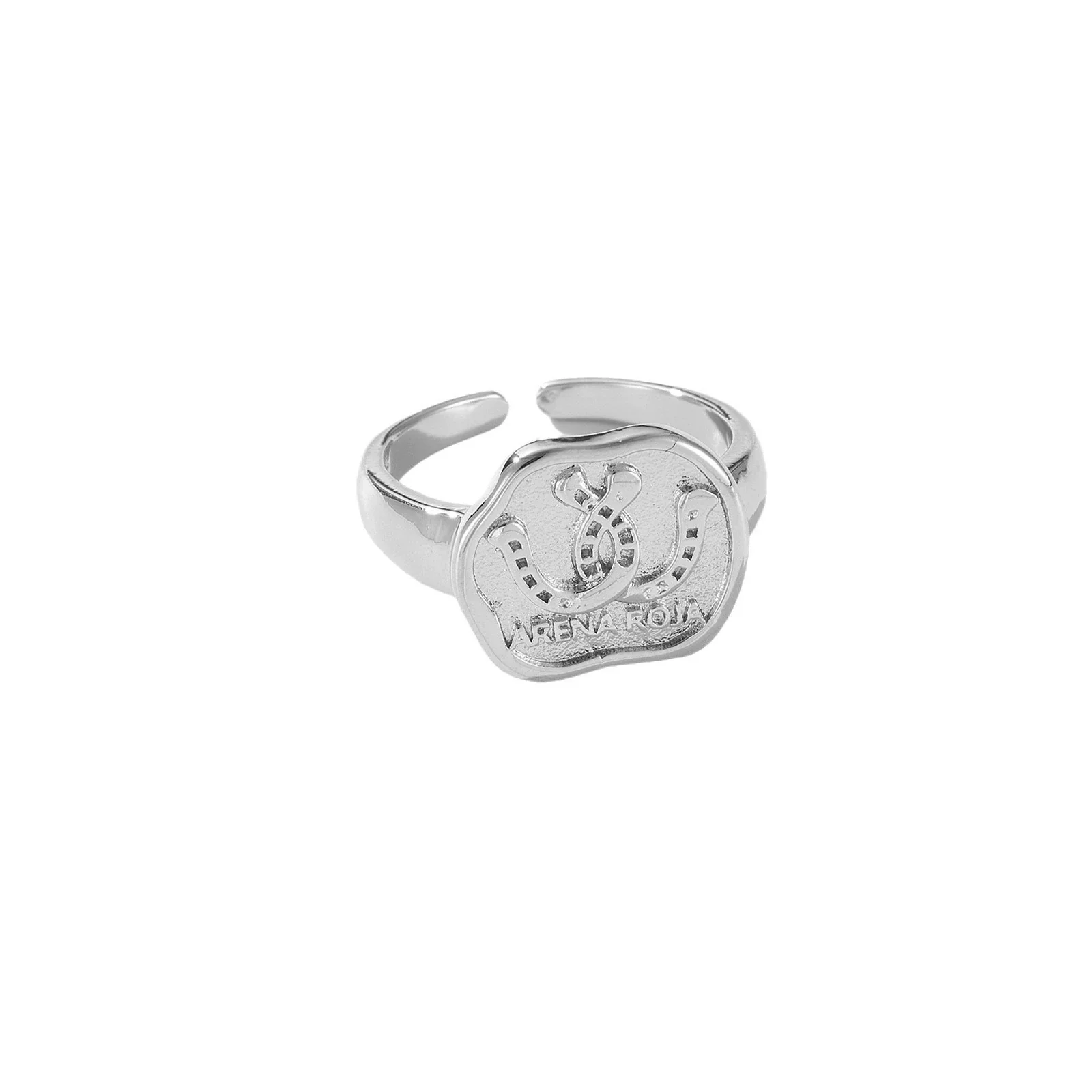 Wholesale Ring Copper Geometric Electroplated Platinum 18K Gold Fashion Opening Adjustable Women's - Image 5
