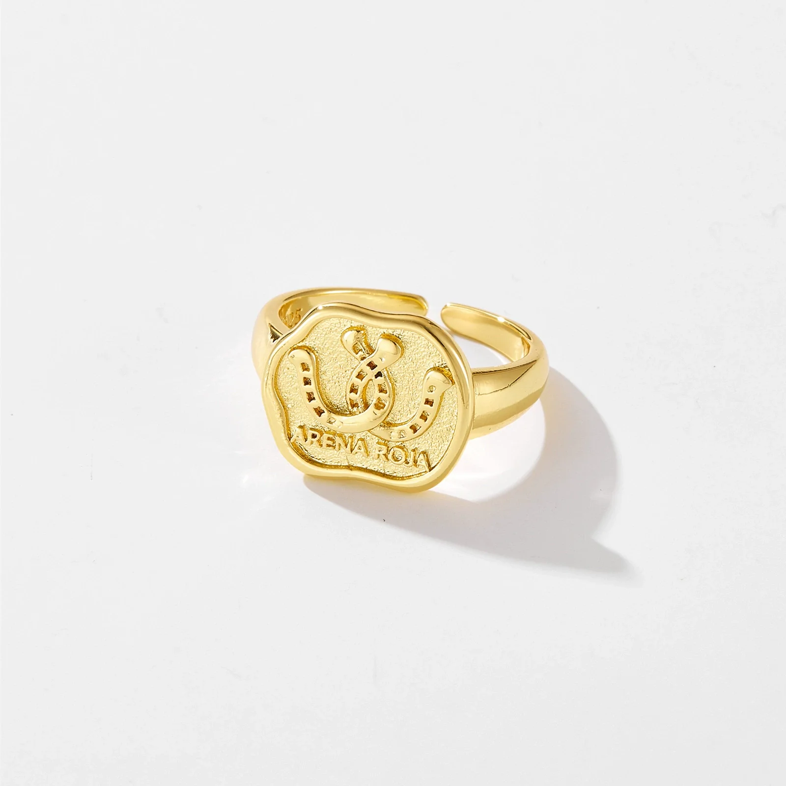 Wholesale Ring Copper Geometric Electroplated Platinum 18K Gold Fashion Opening Adjustable Women's - Image 7