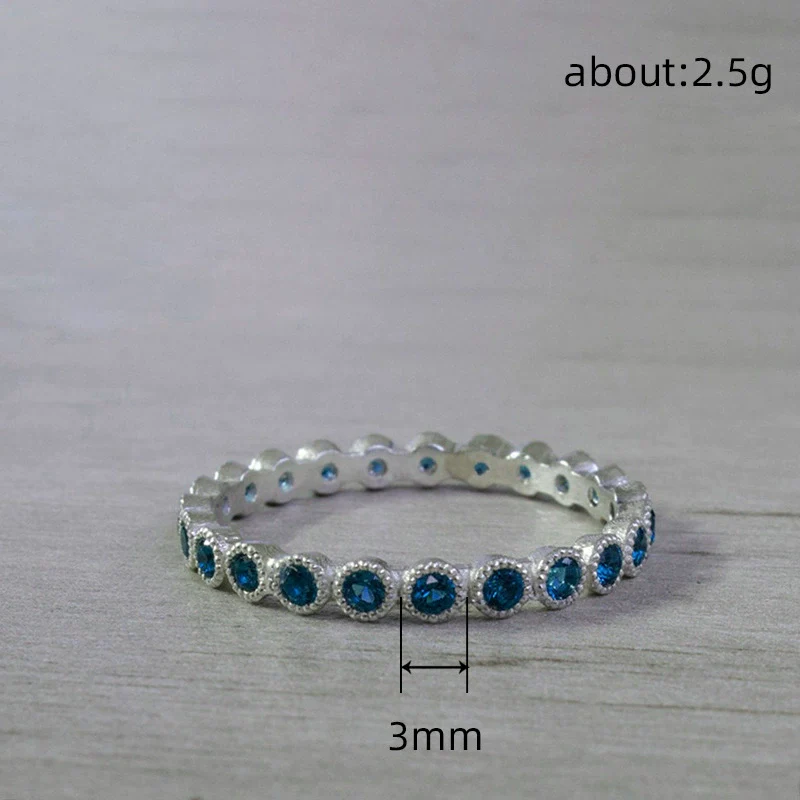 Wholesale Ring Copper Geometric Inlaid Zircon Fashion Simple Allmatch Strip Ring For Women - Image 4