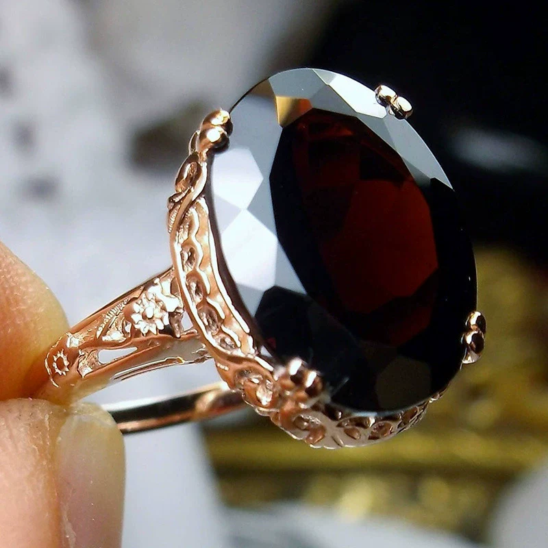 Wholesale Ring Copper Geometric Style Inlaid Zircon Women's - Image 6