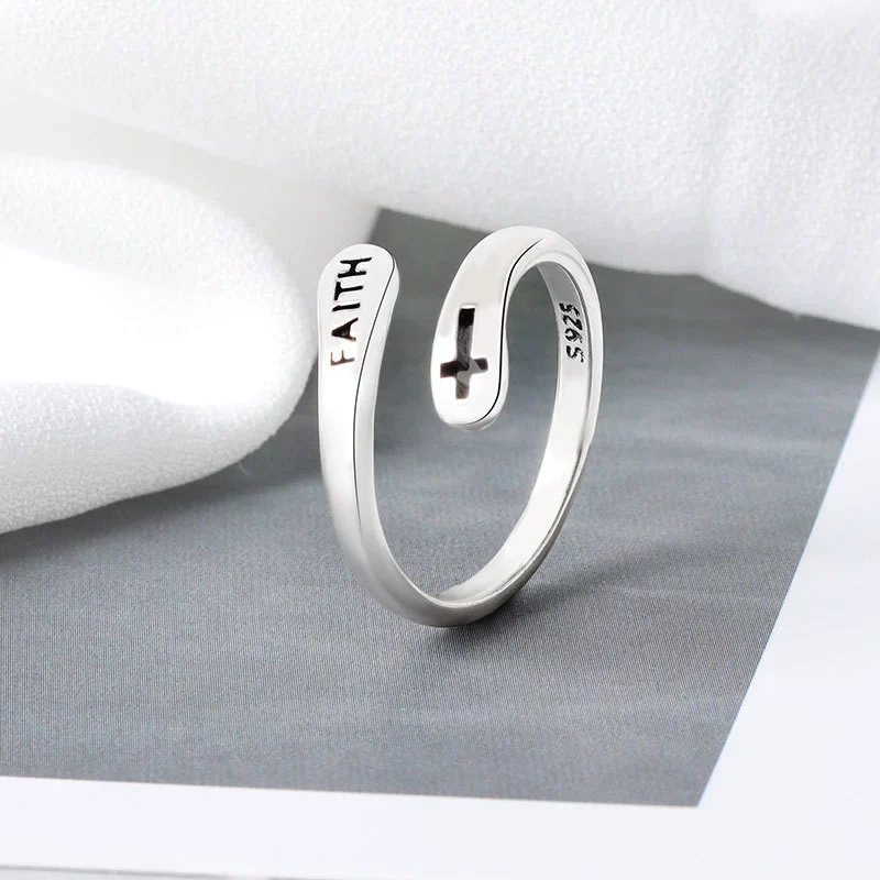 Wholesale Ring Copper Retro Style Doublelayer Open Ring With Letters Numbers Text Electroplating For Women And Men
