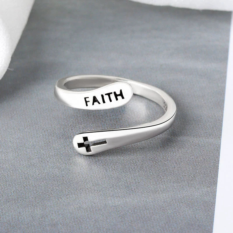 Wholesale Ring Copper Retro Style Doublelayer Open Ring With Letters Numbers Text Electroplating For Women And Men - Image 2