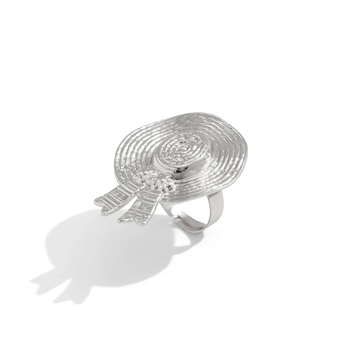 Wholesale Ring Imitation Pearl Fan Shell Geometric Style Metal Electroplating - Image 10