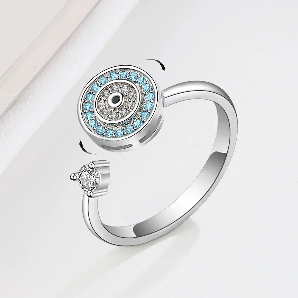 Wholesale Ring S925 Sterling Silver Geometric Electroplating Creative Opening Adjustable Ring For Men And Women