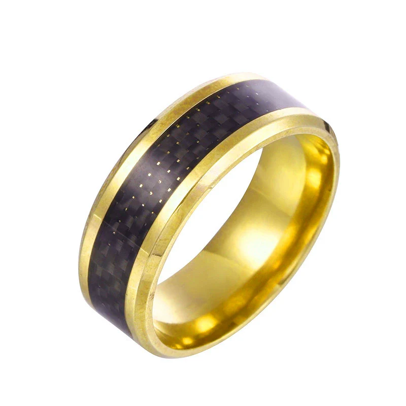 Wholesale Ring Stainless Steel Fiber Ring With Letters Numbers Text Dripping Oil Style Unisex - Image 4