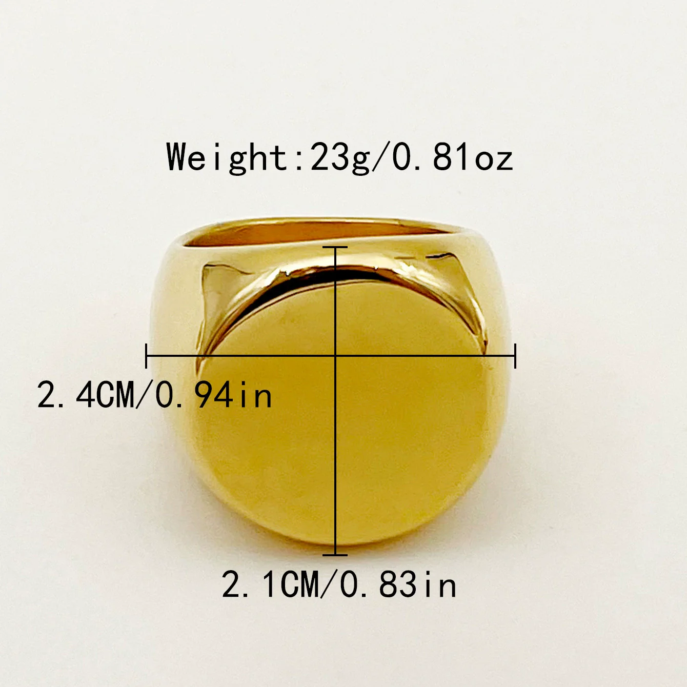 Wholesale Ring Stainless Steel Geometric Electroplated Light Luxury Fashionable Unisex - Image 4