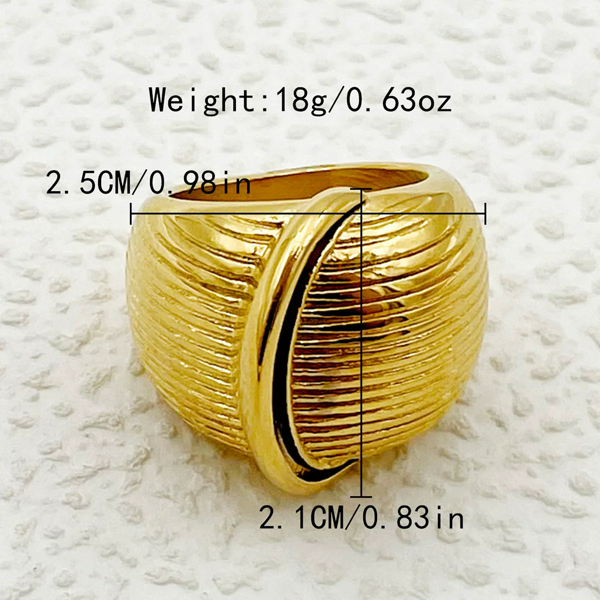 Wholesale Ring Stainless Steel Geometric Electroplating Design - Image 7