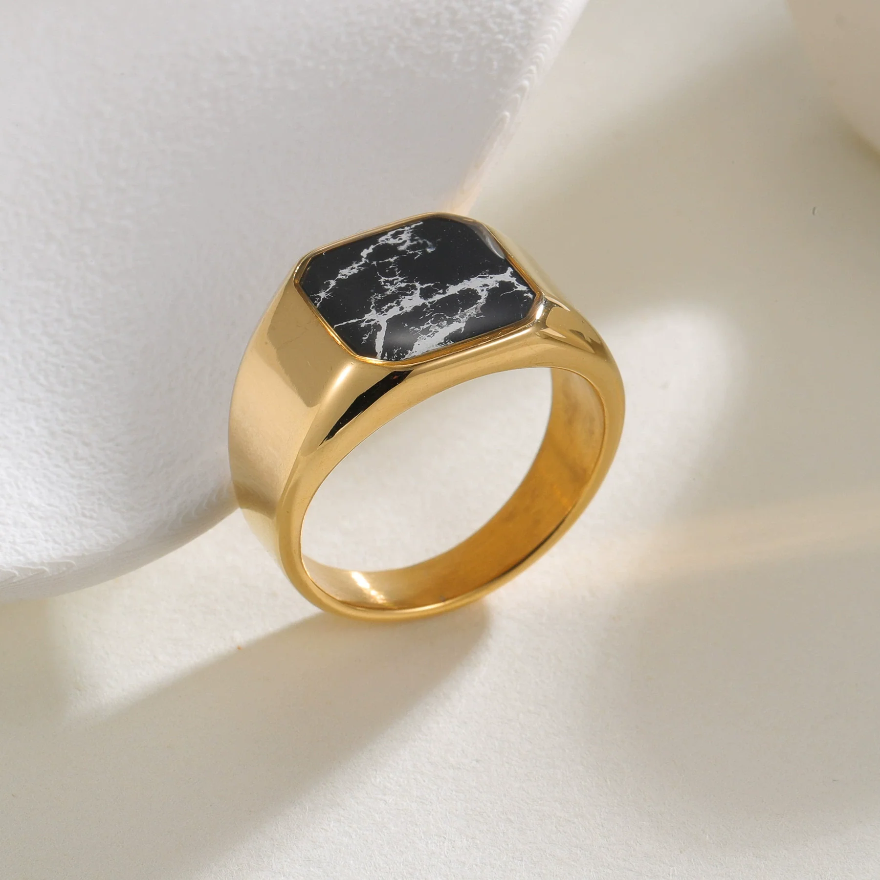 Wholesale Ring Stainless Steel Geometric Electroplating Unisex - Image 2