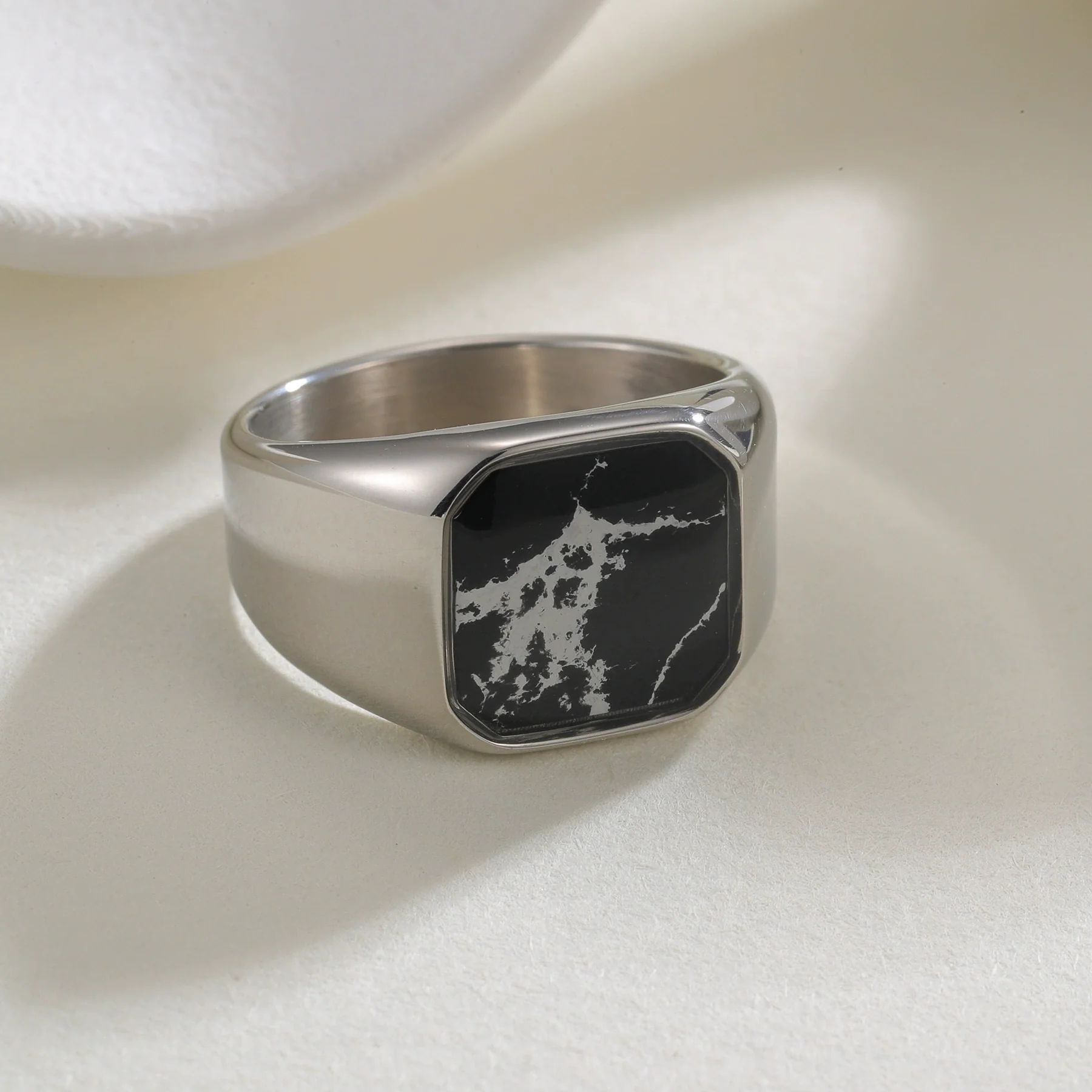 Wholesale Ring Stainless Steel Geometric Electroplating Unisex - Image 3