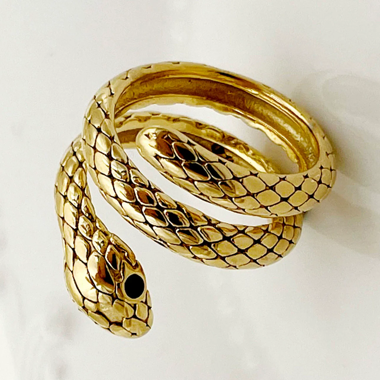 Wholesale Ring Stainless Steel Gold Plated Animals Zodiac Square Pattern Unisex - Image 3