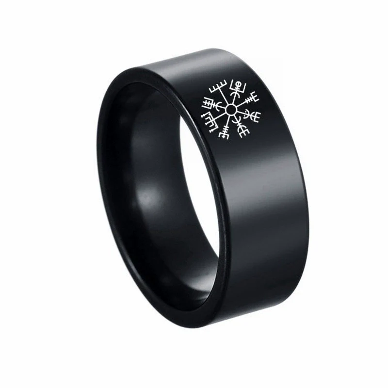Wholesale Ring Titanium Steel Geometric Celtic Knot Viking Rune Laser Marking Unisex - Image 5