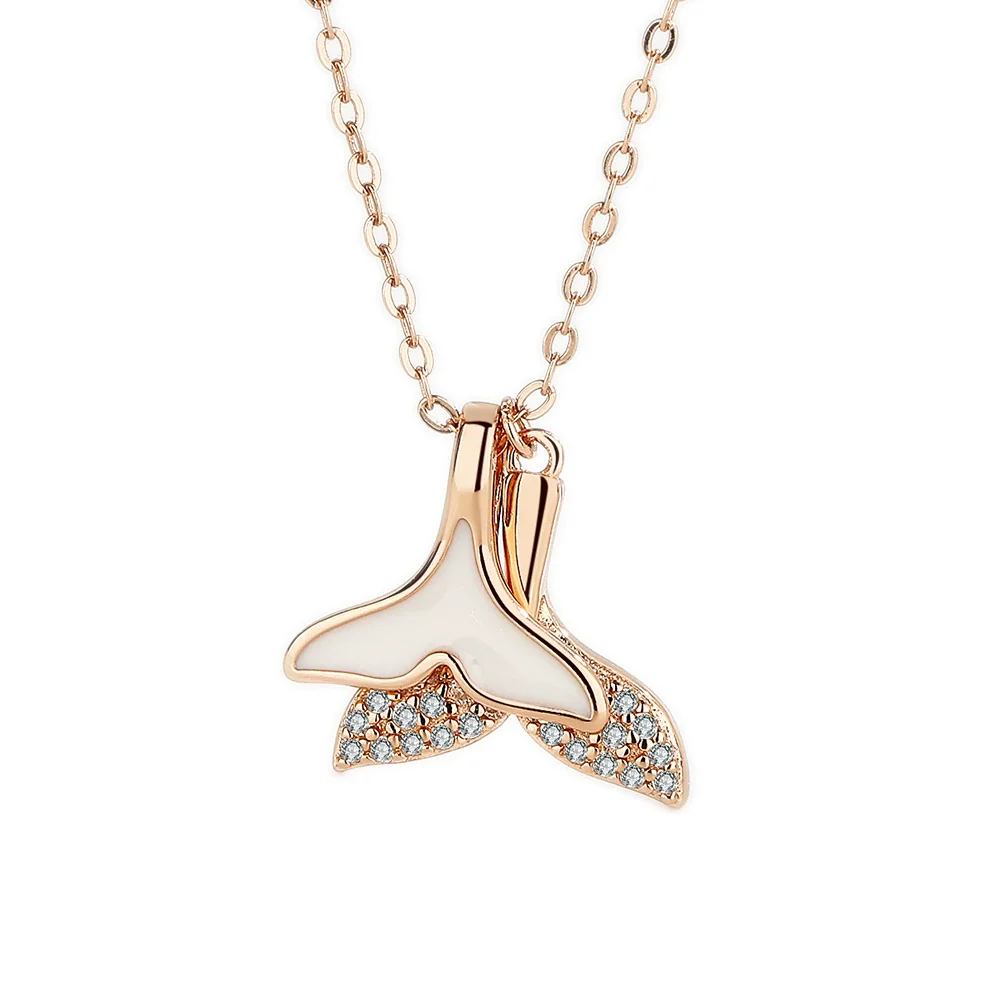 Wholesale S925 Sterling Silver Geometric Mermaid Tail Necklace For Women - Image 5