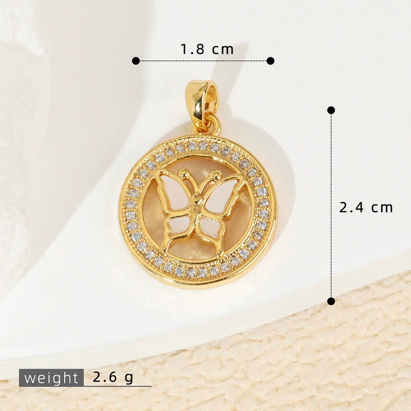 Wholesale Shell Necklace Pendant With Copper Plated Geometric Moon Red Star And Heart Shape Accessories - Image 33
