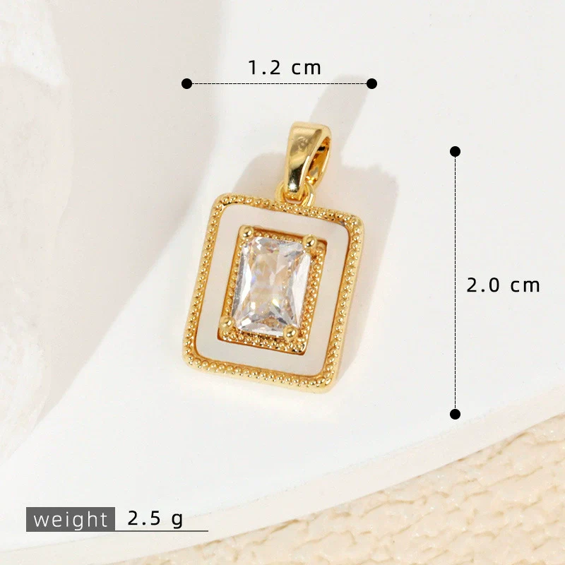 Wholesale Shell Necklace Pendant With Copper Plated Geometric Moon Red Star And Heart Shape Accessories - Image 40