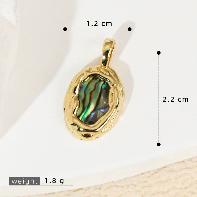 Wholesale Shell Necklace Pendant With Copper Plated Geometric Moon Red Star And Heart Shape Accessories - Image 46