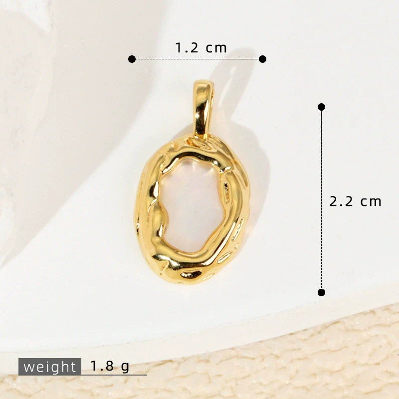 Wholesale Shell Necklace Pendant With Copper Plated Geometric Moon Red Star And Heart Shape Accessories - Image 47