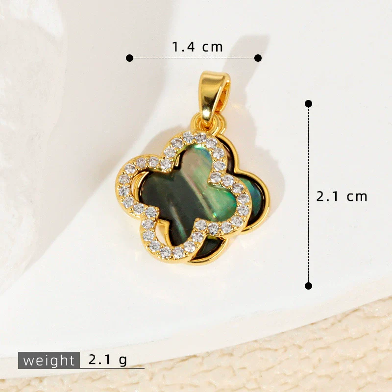 Wholesale Shell Necklace Pendant With Copper Plated Geometric Moon Red Star And Heart Shape Accessories - Image 49