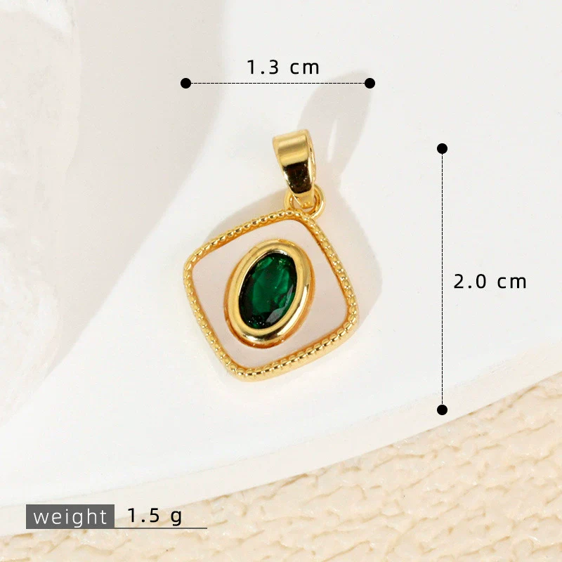 Wholesale Shell Necklace Pendant With Copper Plated Geometric Moon Red Star And Heart Shape Accessories - Image 50