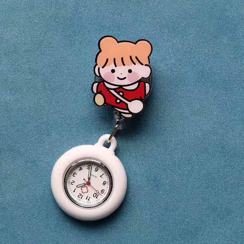 Wholesale Silicone Luminous Hanging Watch With Round Dial For Adult Medical Workers Casual Style - Image 34