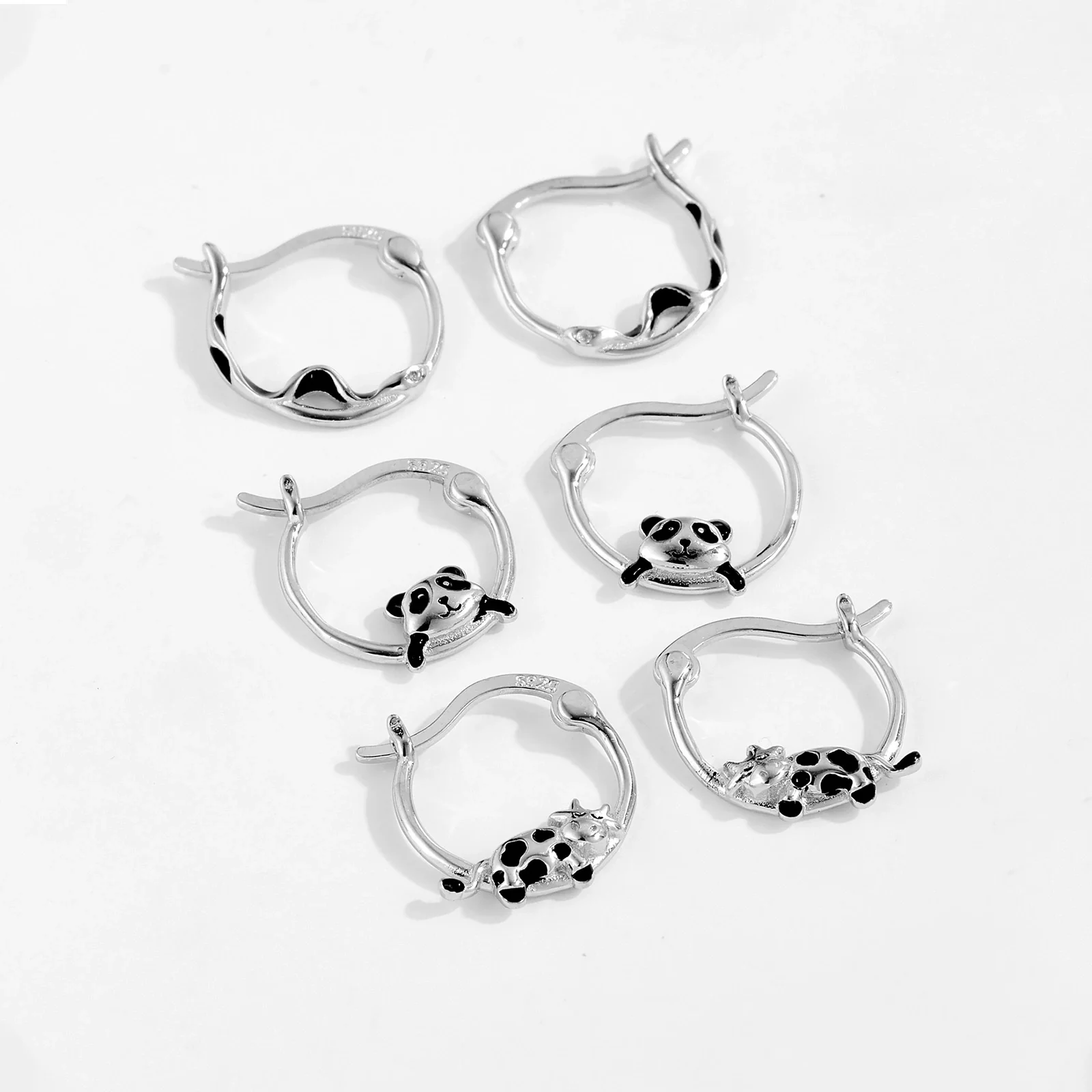 Wholesale Silver Ear Jewelry With Geometric Pattern And Electroplating For Women - Image 3
