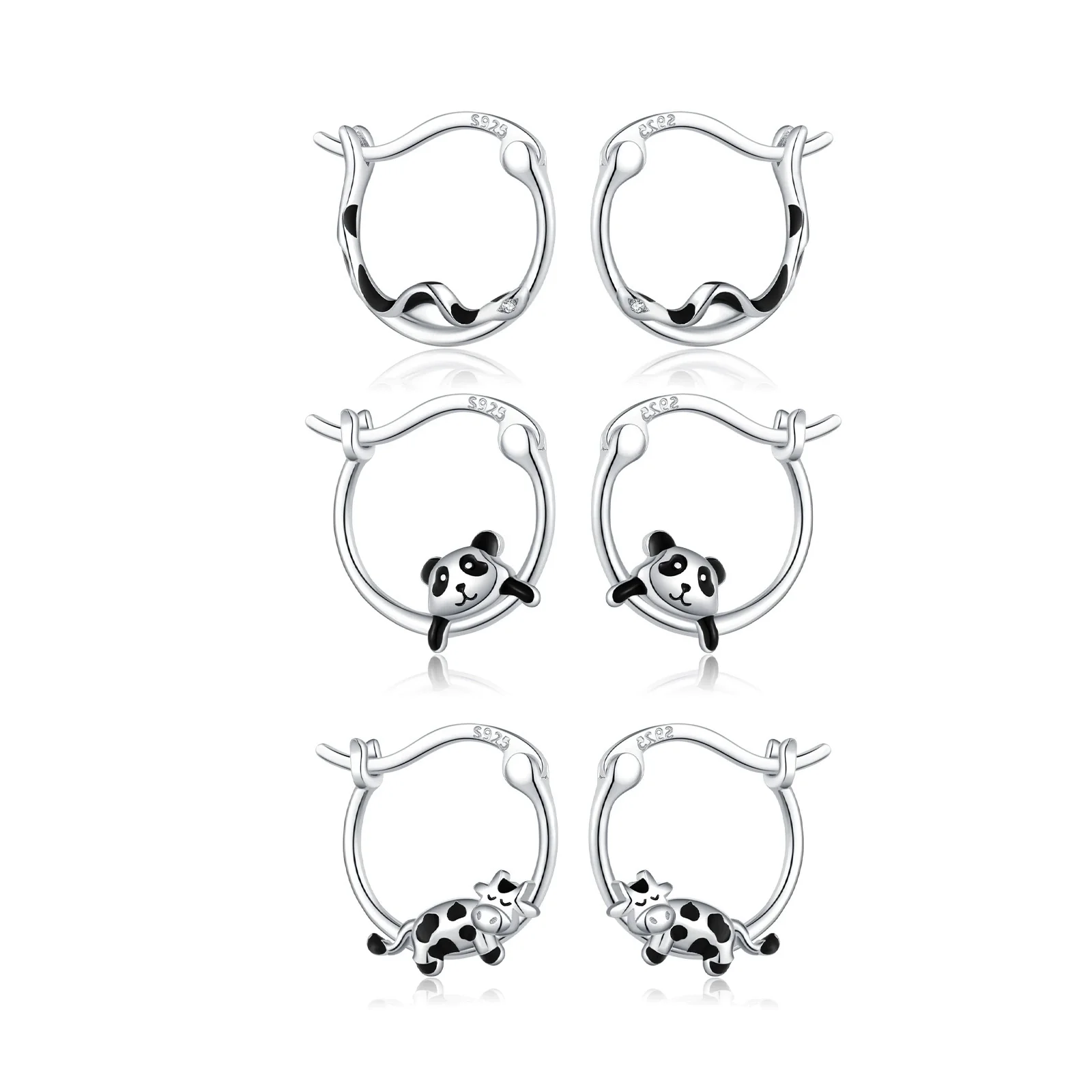Wholesale Silver Ear Jewelry With Geometric Pattern And Electroplating For Women - Image 5