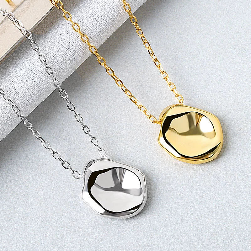 Wholesale Silver Necklace Women's Geometric Irregular Design Electroplating Cross Chain - Image 2