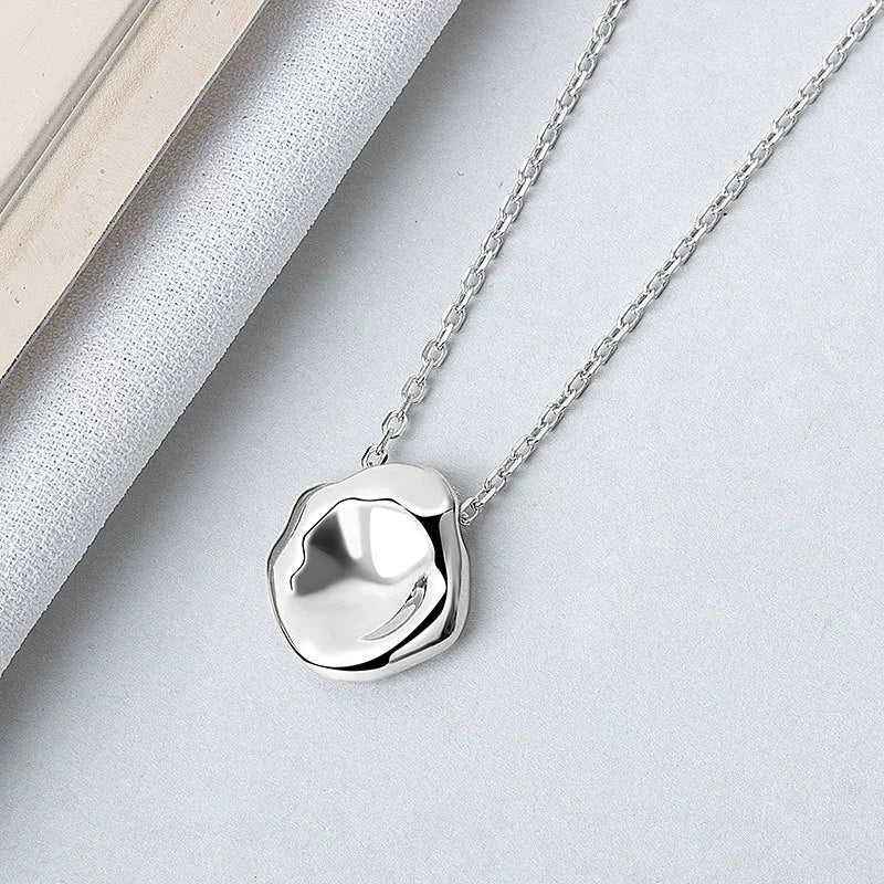 Wholesale Silver Necklace Women's Geometric Irregular Design Electroplating Cross Chain - Image 6