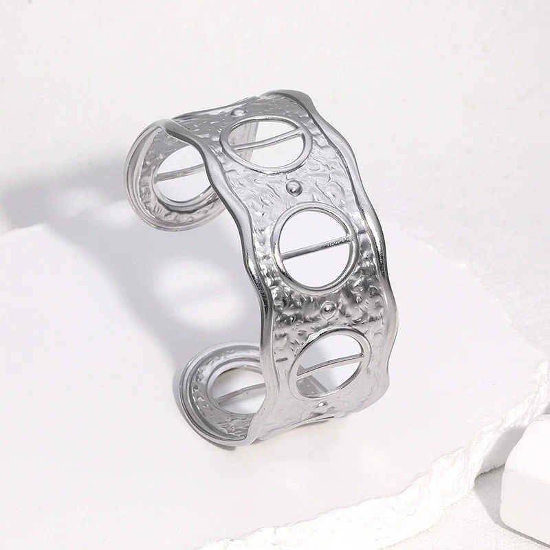 Wholesale Simple Electroplated Stainless Steel Bracelet - Image 3