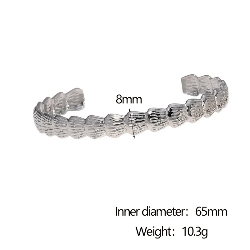 Wholesale Simple Minimalist Electroplated Stainless Steel Bracelet For Women - Image 7