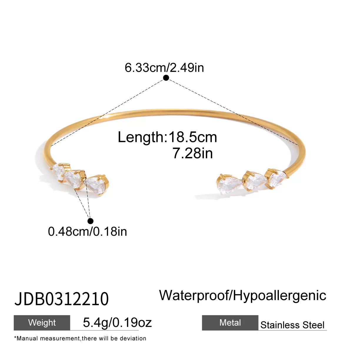 Wholesale Stackable Jewelry Set Stainless Steel Titanium Steel Geometric Electroplated Necklace And Bracelet For Women - Image 6