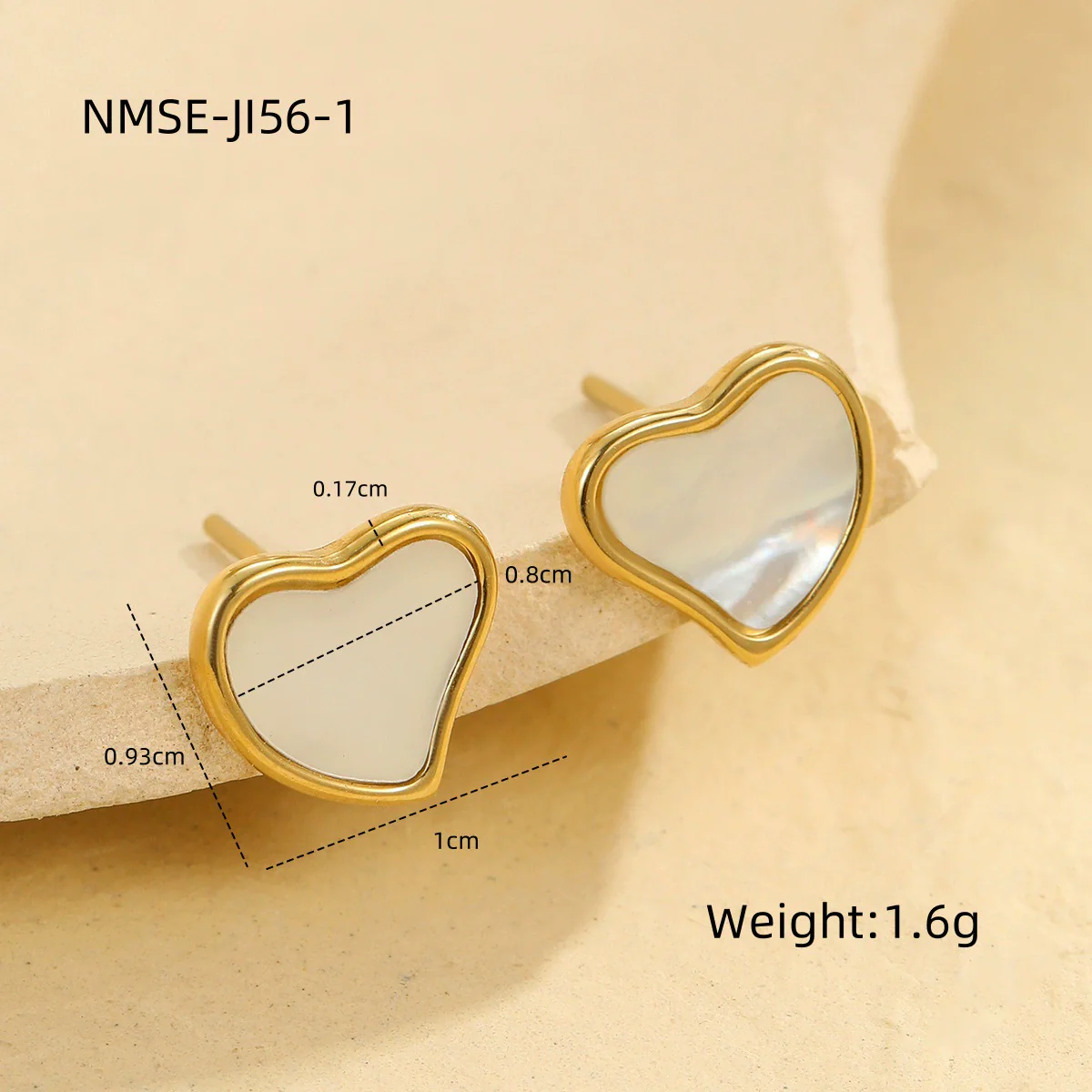 Wholesale Stainless Steel 18K Electroplated Heart Shape Jewelry Set For Women Earrings And Necklace - Image 6