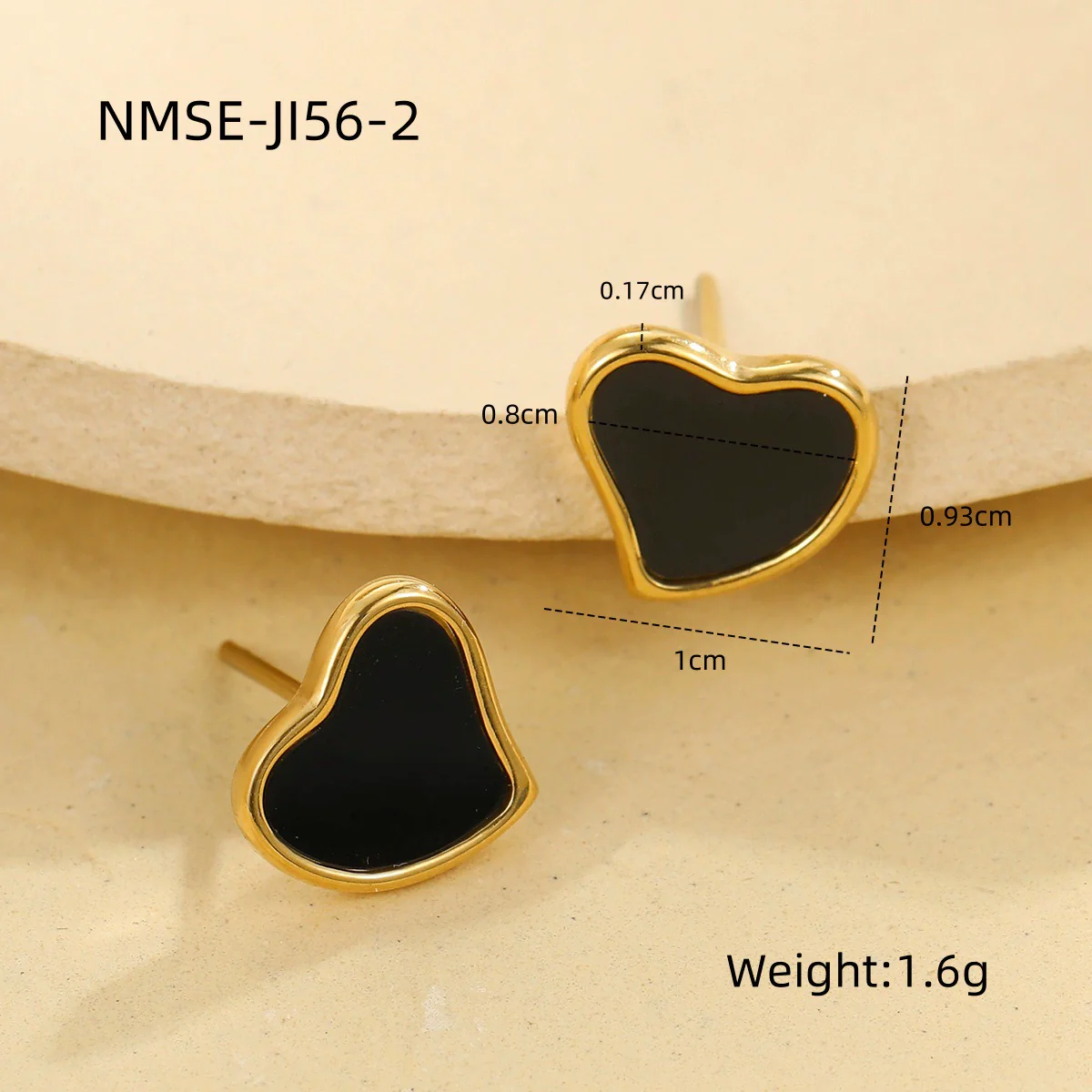 Wholesale Stainless Steel 18K Electroplated Heart Shape Jewelry Set For Women Earrings And Necklace - Image 7