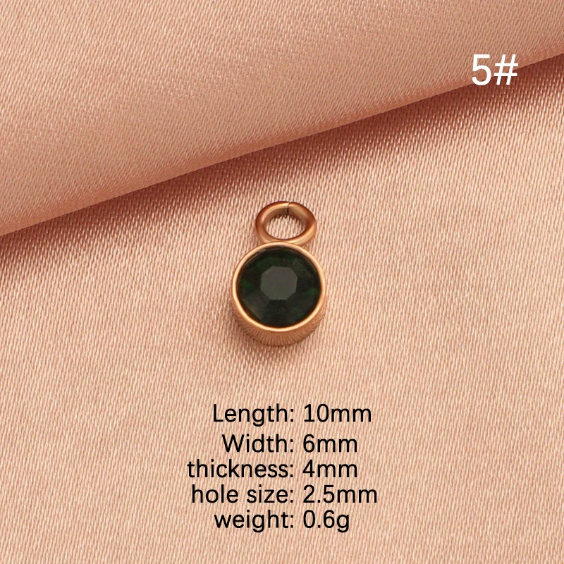 Wholesale Stainless Steel Birthstone Pendant Jewelry Accessories With Electroplating - Image 10