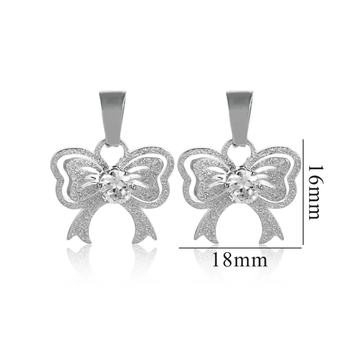 Wholesale Stainless Steel Bow And Butterfly Pendant Necklace For Ladies With 18K Gold Plated Electroplating - Image 12