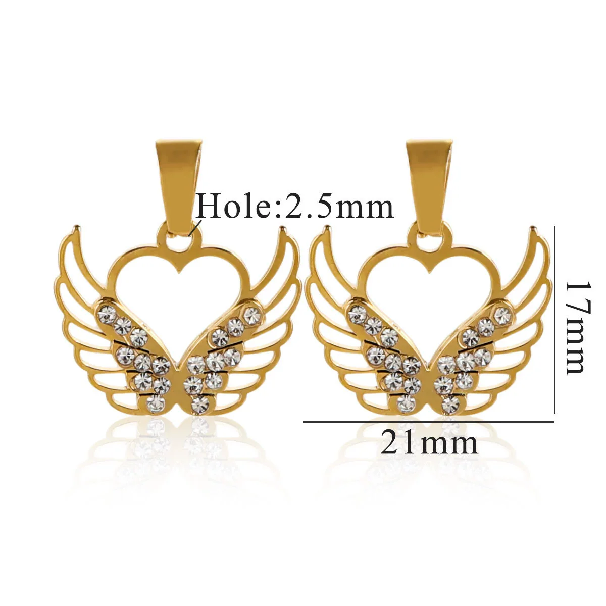 Wholesale Stainless Steel Bow And Butterfly Pendant Necklace For Ladies With 18K Gold Plated Electroplating - Image 7