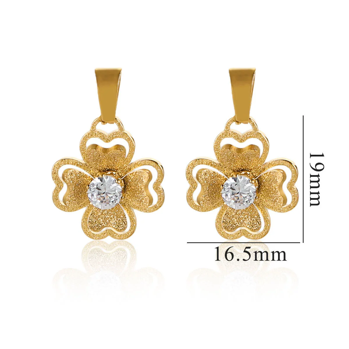 Wholesale Stainless Steel Bow And Butterfly Pendant Necklace For Ladies With 18K Gold Plated Electroplating - Image 9