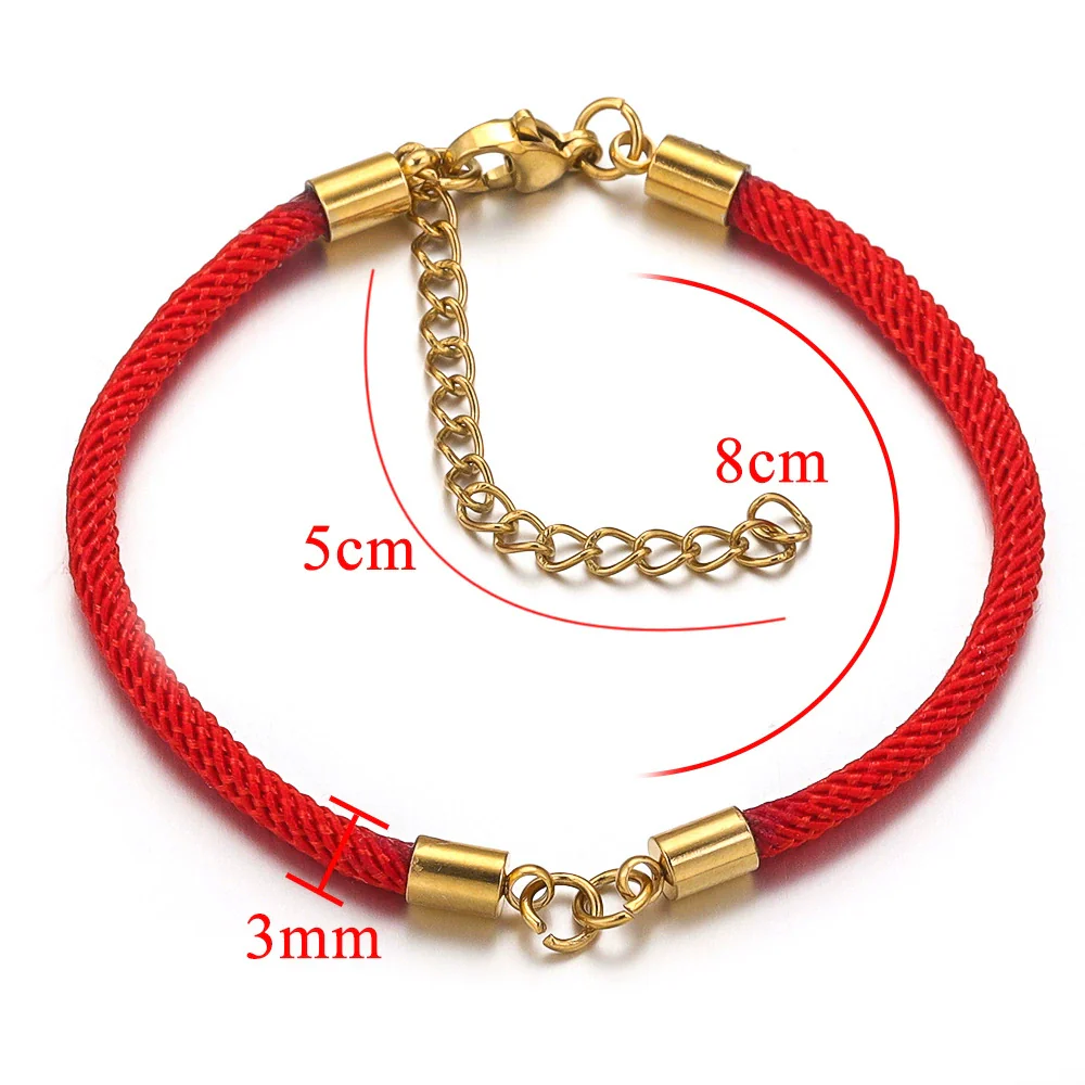 Wholesale Stainless Steel Braided Rope Connector Bracelet Jewelry Making Supplies With Electroplating Treatment - Image 3