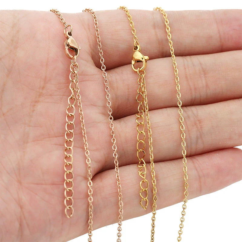 Wholesale Stainless Steel Clavicle Chain With Electroplating Bead Chain Pattern O Shaped For Women - Image 2
