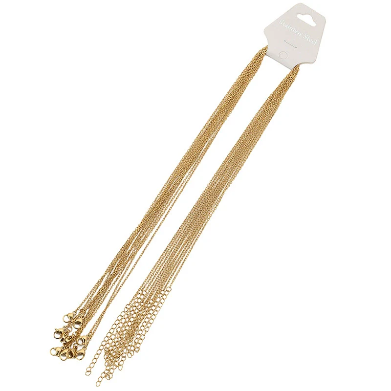 Wholesale Stainless Steel Clavicle Chain With Electroplating Bead Chain Pattern O Shaped For Women - Image 5
