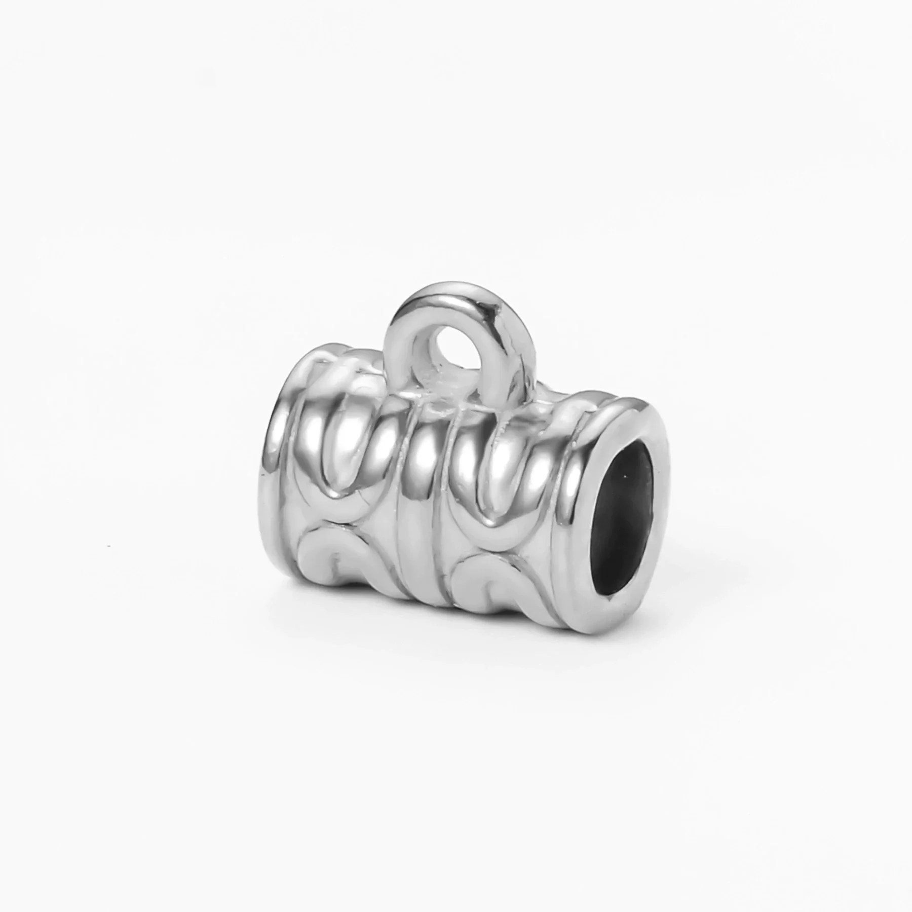 Wholesale Stainless Steel Cylindrical Drum Beads Electroplated Pendant Necklace - Image 10