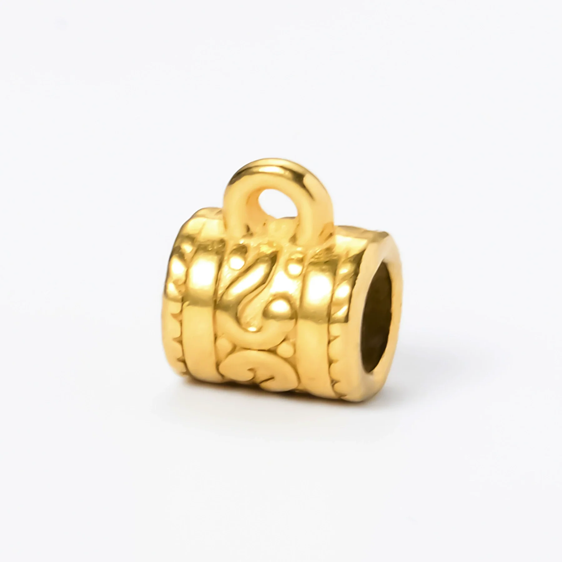 Wholesale Stainless Steel Cylindrical Drum Beads Electroplated Pendant Necklace - Image 13