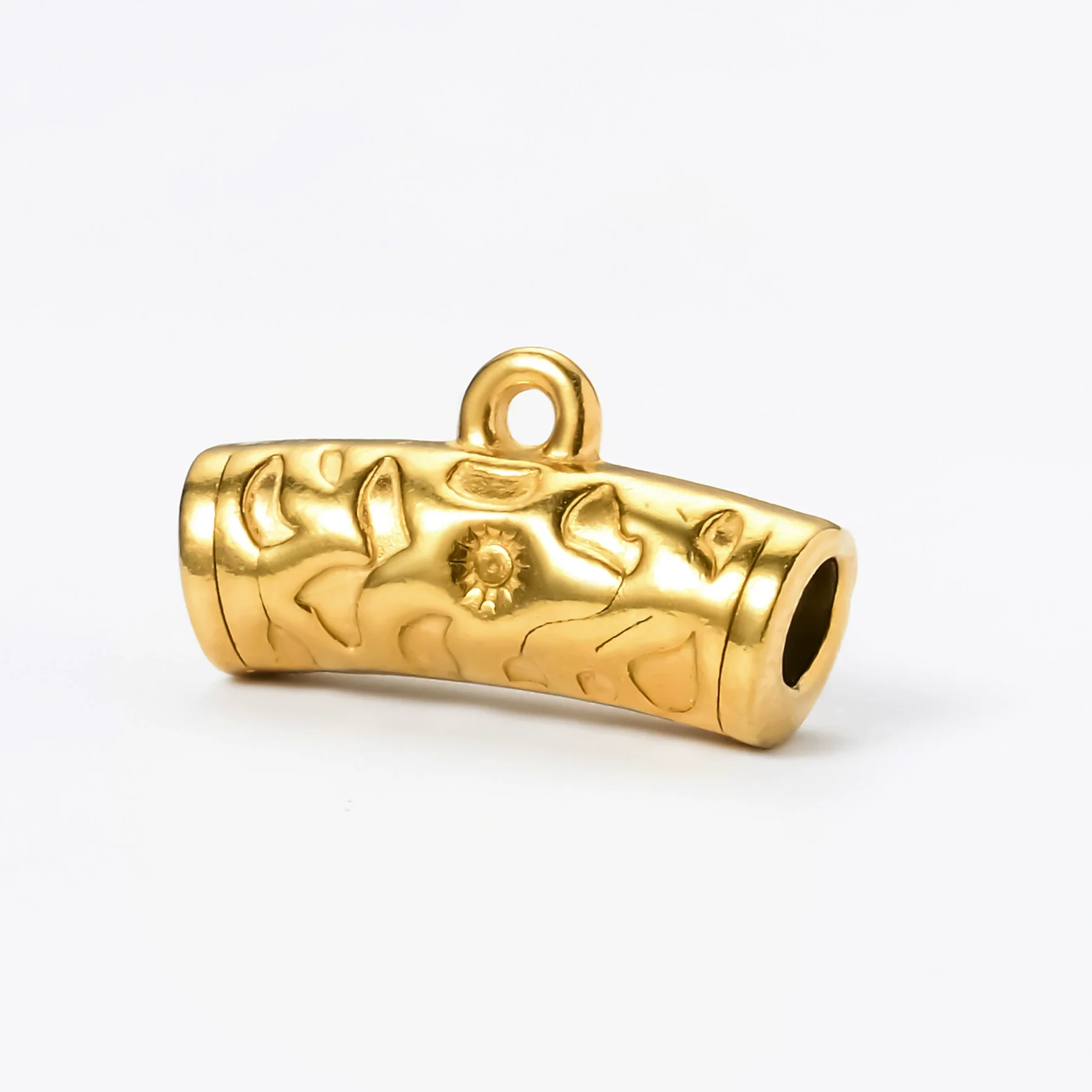 Wholesale Stainless Steel Cylindrical Drum Beads Electroplated Pendant Necklace - Image 17