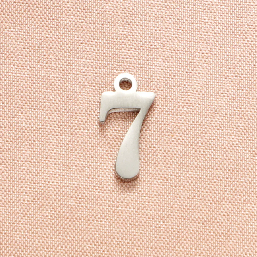 Wholesale Stainless Steel Digital Pendant Necklace Jewelry Accessories With Electroplating And Letters Numbers Text Pattern - Image 13