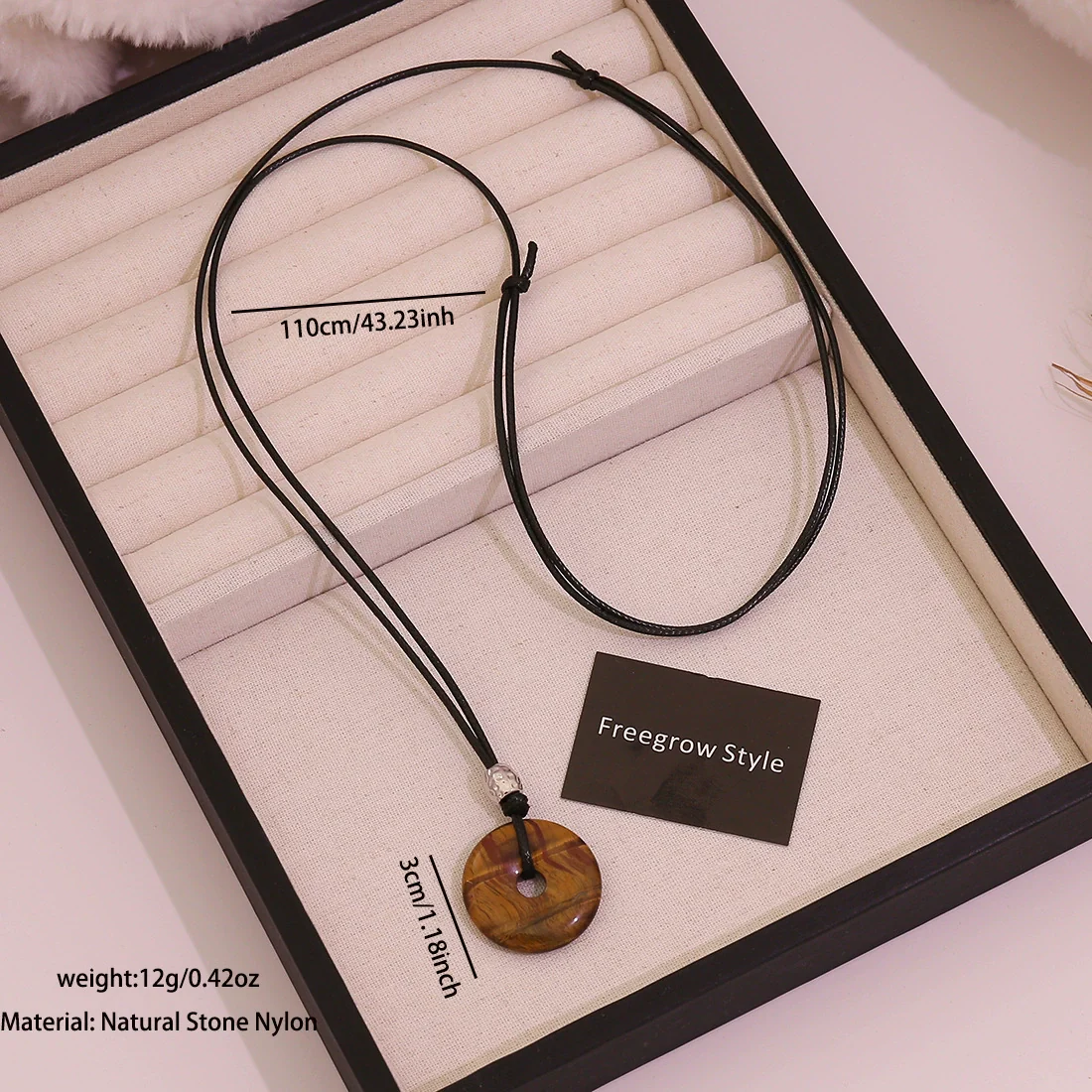 Wholesale Stainless Steel Drop Shape Metal Pull Long Necklace For Stacking - Image 9