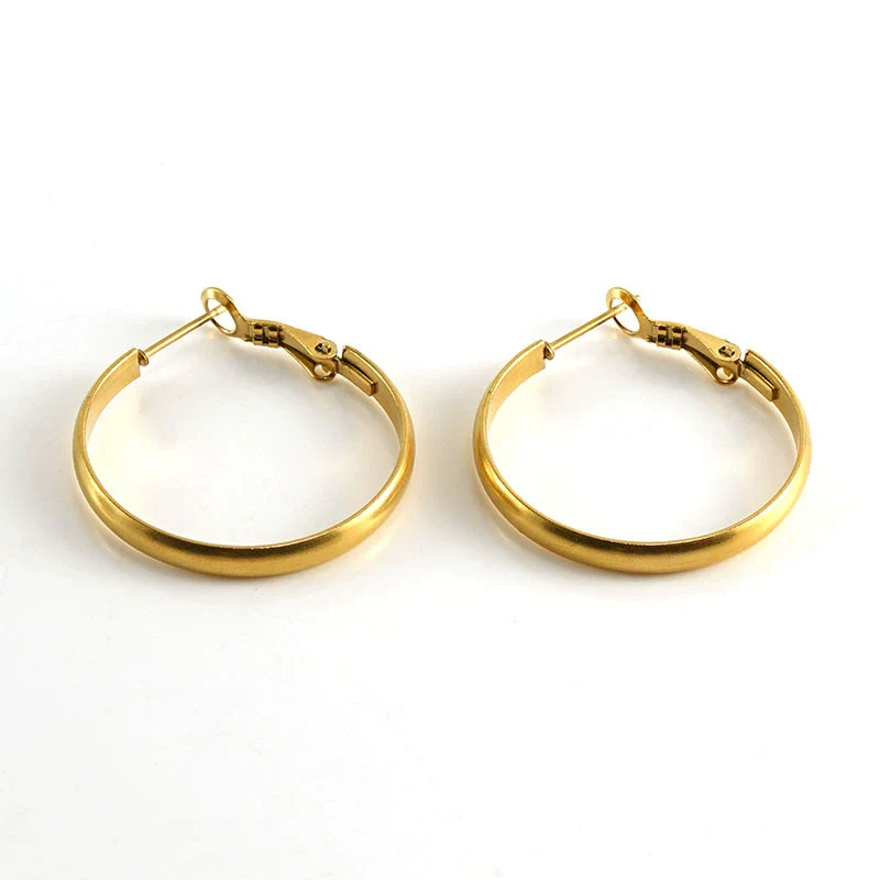 Wholesale 316L Stainless Steel Earrings Geometric Fashion Electroplating Style For Women - Image 5