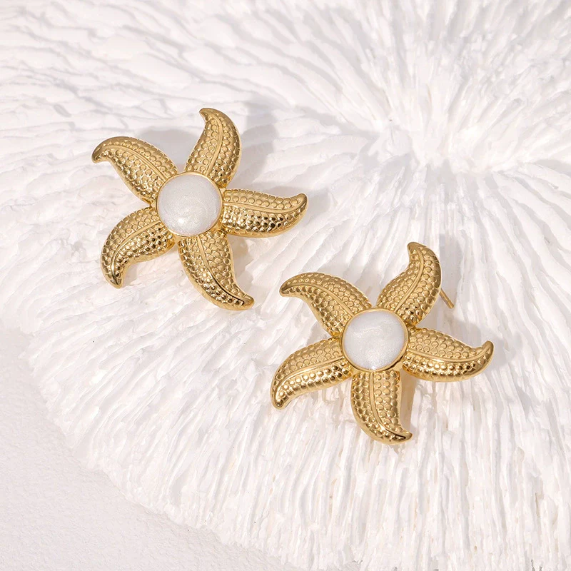 Wholesale Stainless Steel Electroplated Animal Shaped Earrings For Women - Image 4